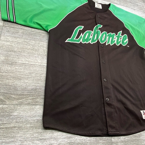 Chase Authentics Labonte Nascar 18 Baseball Jersey Button Short Sleeve Shirt - Picture 2 of 16
